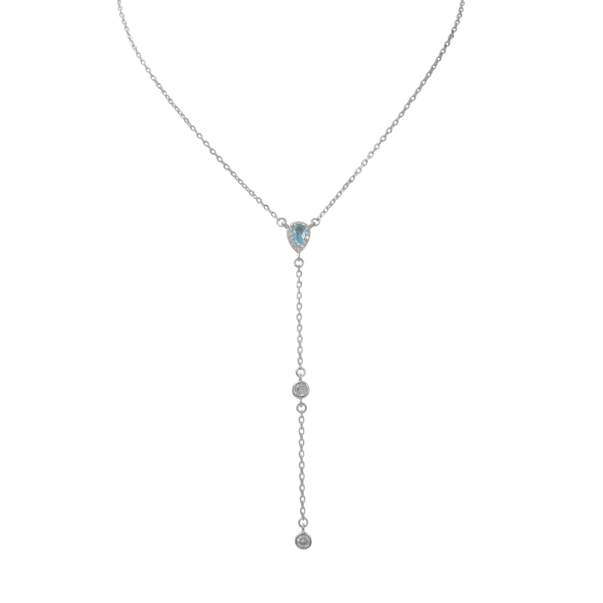 שרשרת LOZ1092-1 - Aquamarine