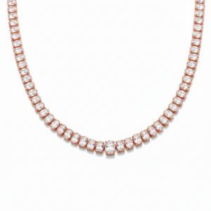 שרשרת טניס ציפוי BKSI017-2-4X6MM+5X7MM-42CM