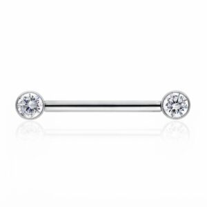 2 יח' - בארבל פטמה Lumipierce  lpni004-1.6*14*4/4mm -